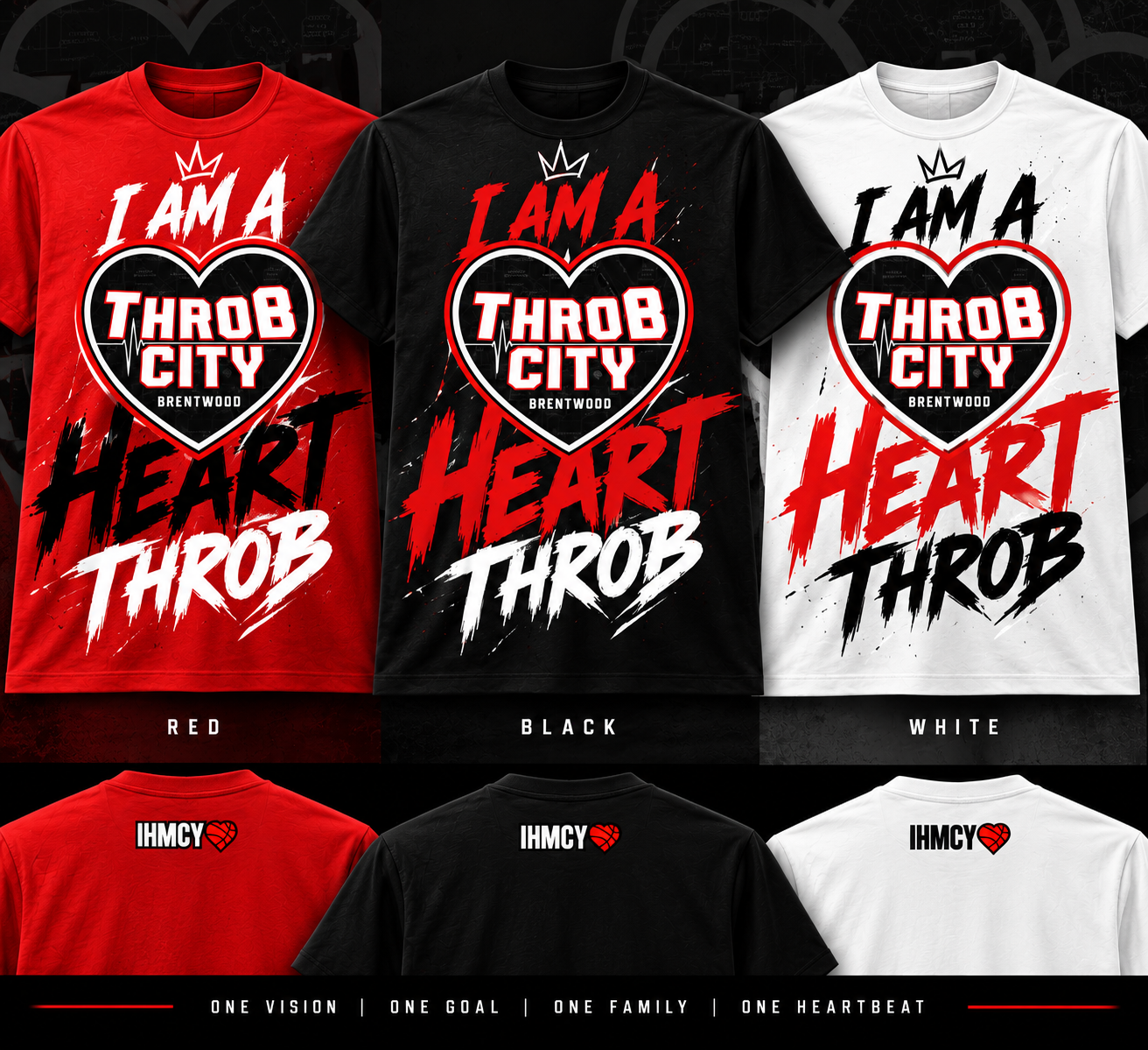 I Am a Heart Throb T-Shirt fan gear design